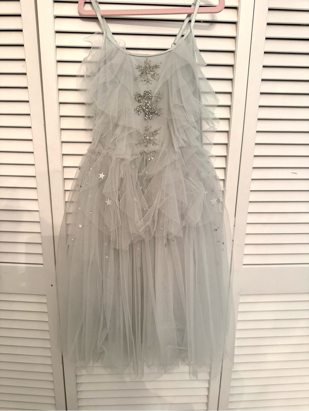 Tutu Du Monde Silver Tulle Star Appliqué Party Dress 8-9